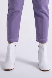 Modalamelif Küt Burun Dikişli Beyaz Bot