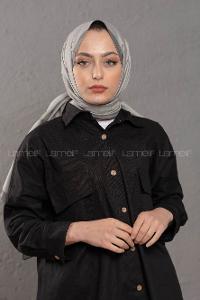 Modalamelif  Acık Gri Füme   Modal Şal