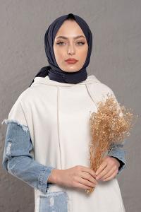 Modalamelif Lacivert Stor Desen Şal