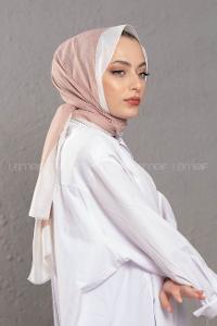 Modalamelif Pudra Ekru Monogram Şal