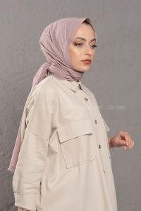 Modalamelif Soft lila Stor  Desen Şal