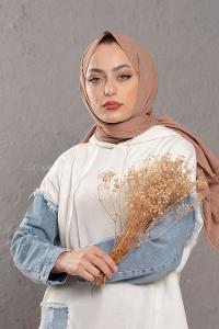 Modalamelif Sütlü Kahve Stor Desen Şal