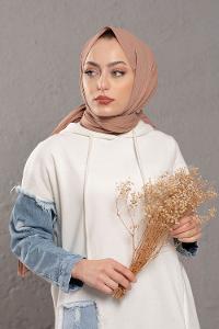 Modalamelif Sütlü Kahve Stor Desen Şal