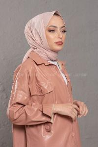 Modalamelif Toz Pembe Stor Desen Şal