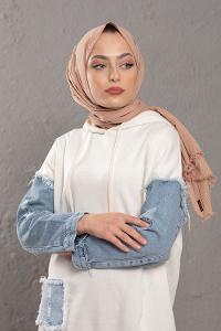 Modalamelif Vizonrengi  Stor Desen Şal