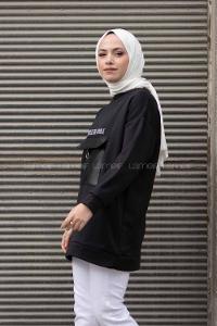 Modalamelif Go Wıld For Deri Cepli Tunik Siyah