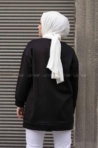 Modalamelif Go Wıld For Deri Cepli Tunik Siyah