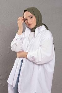 Modalamelif Çam Yeşili Pamuk Vual Şal