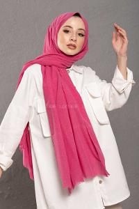 Modalamelif  Fuşya Keten Şal