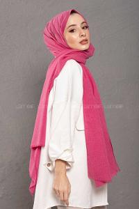 Modalamelif  Fuşya Keten Şal