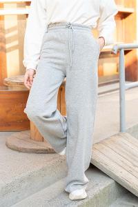 Modalamelif Bel Lastikli Bol Paça Eşofman Açık Gri