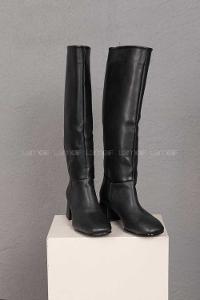 Modalamelif Küt Burun Siyah Çizme