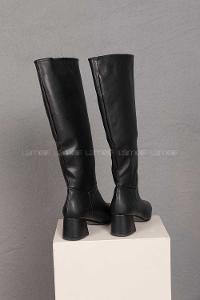 Modalamelif Küt Burun Siyah Çizme