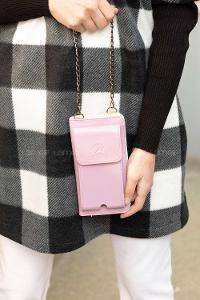 Modalamelif Zincir  Askılı Cüzdan Çanta Lila