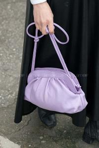Modalamelif Botega Model Çapraz Çanta Lila