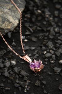 Modalamelif Mor Lotus Kolye