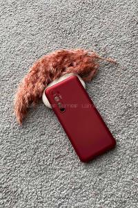 Modalamelif Redmi Note10 Lite Premium Silikon Telefon Kılıfı Bordo