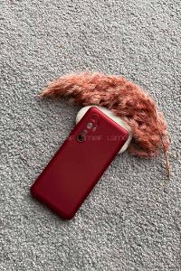 Modalamelif Redmi Note10 Lite Premium Silikon Telefon Kılıfı Bordo