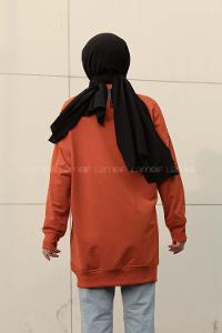 Modalamelifi Düz  Celina Tunik Oranj