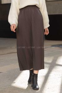 Modalamelif Bel Lastikli Piliseli Mira Etek Antrasit