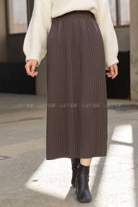 Modalamelif Bel Lastikli Piliseli Mira Etek Antrasit