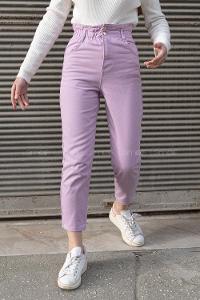 Modalamelif Beli  Lastikli Jean Lila