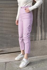 Modalamelif Beli  Lastikli Jean Lila