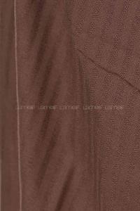 Modalamelif Çizgili Keten Şal Acı Kahve