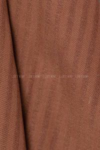 Modalamelif Çizgili Keten Şal Çikolata Kahve