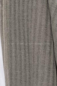 Modalamelif Çizgili Keten Şal Küf Yeşili