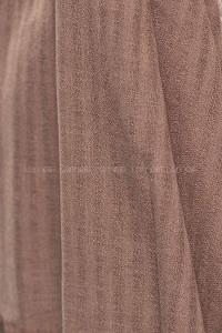 Modalamelif Çizgili Keten Şal Sütlü Kahve