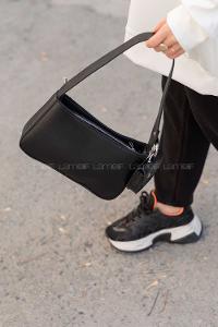 Modalamelif Cüzdan Aksesuarlı Çanta Siyah