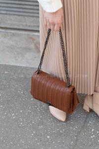 Modalamelif Kapitone Baskı Eva Model Ruga Çanta Taba