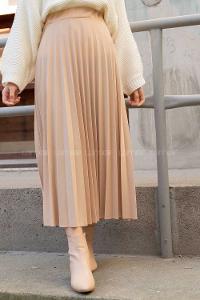 Modalamelif Piliseli Mira Etek Bej