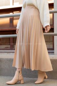 Modalamelif Piliseli Mira Etek Bej