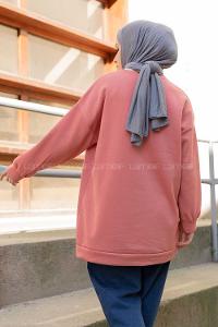 Modalamelif Redvile Baskılı Sweatshirt Gül