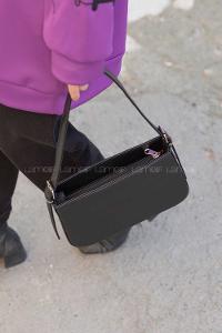 Lamelif Toka Detaylı Miniadure Çanta Siyah