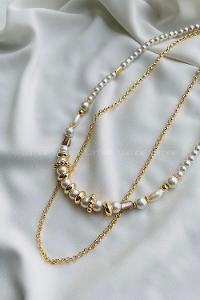 Modalamelif Doğal Taş İnci Kolye