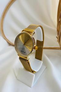 Modalamelif Gold Beyaz Blok Saat
