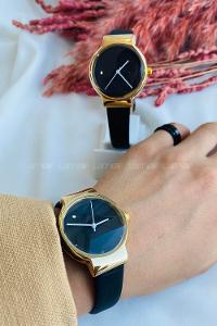 Modalamelif Gold Çerçeve Sans Saat