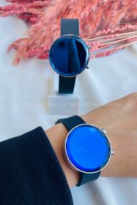 Modalamelif Gümüş Çerçeve Led Saat