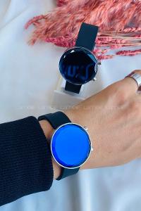 Modalamelif Gümüş Çerçeve Led Saat