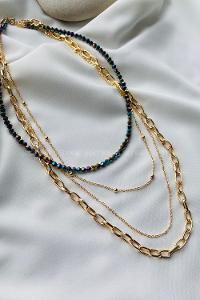 Modalamelif Renkli Boncuk 4lü Kolye