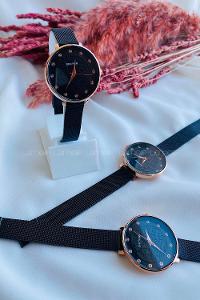 Modalamelif  Riva Hasır Kordon Siyah Saat