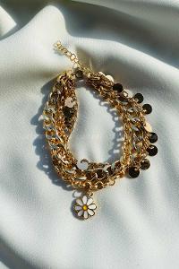 Modalamelif Papatya 4lü Zincir Bileklik