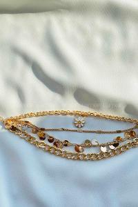 Modalamelif Papatya 4lü Zincir Bileklik