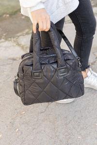 Modalamelif  Kapitone Yıkamalı Çanta Siyah