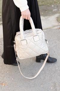 Modalamelif  Kapitone Yıkamalı Çanta Taş Rengi