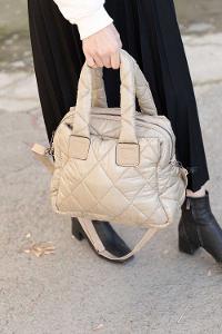 Modalamelif  Kapitone Yıkamalı Çanta Yağ Yeşili