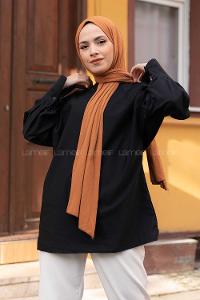 Modalamelif Yarasa Kol Tunik Siyah